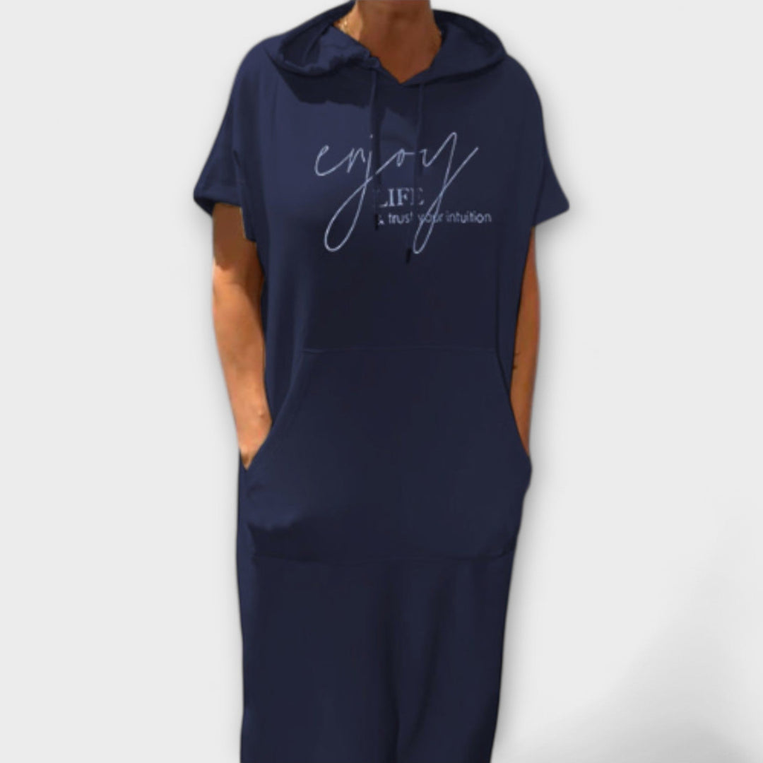 Jule - Entspanntes Kapuzenkleid