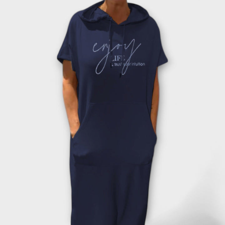 Jule - Entspanntes Kapuzenkleid