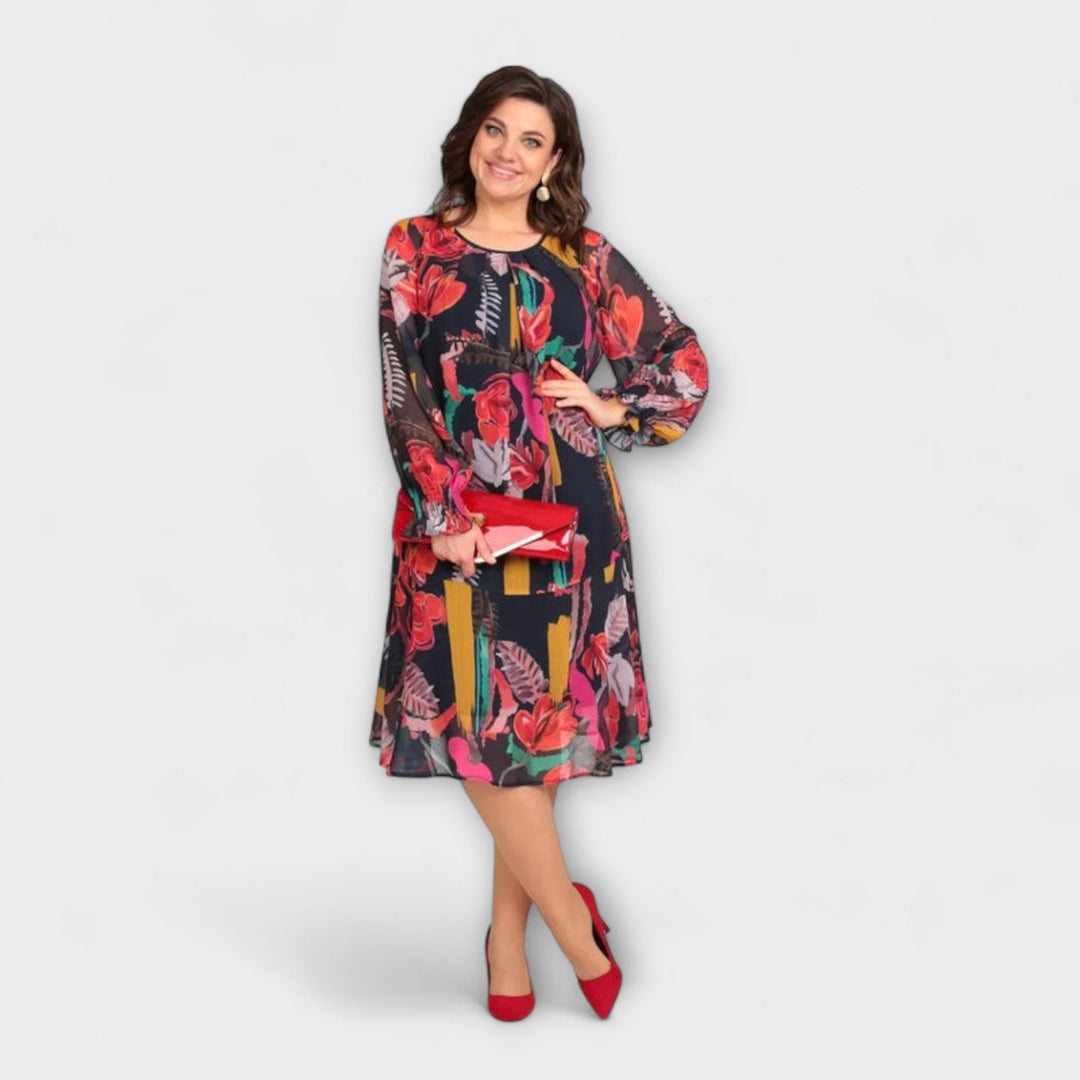Hermine - Elegantes Plus-Size-Kleid für ultimativen Komfort