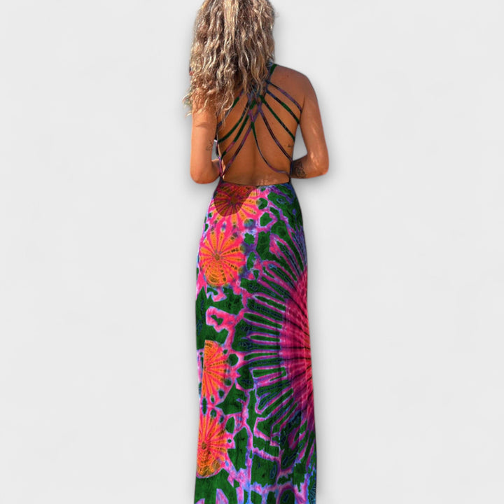 Elisabeth - La Bamba Tie-Dye Print Maxikleid