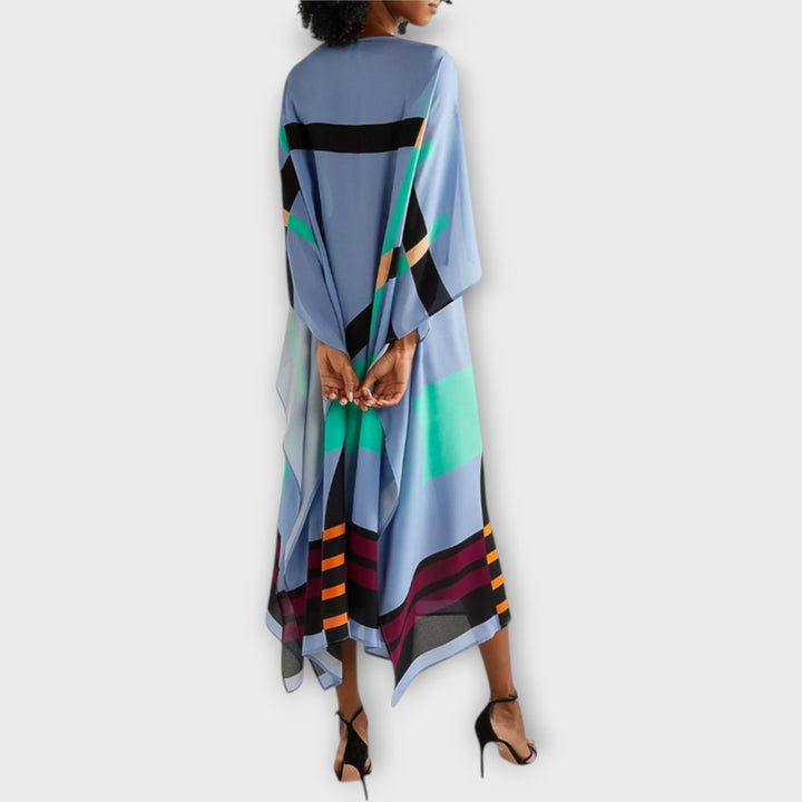Anke - Locker geschnittener geometrischer Kaftan