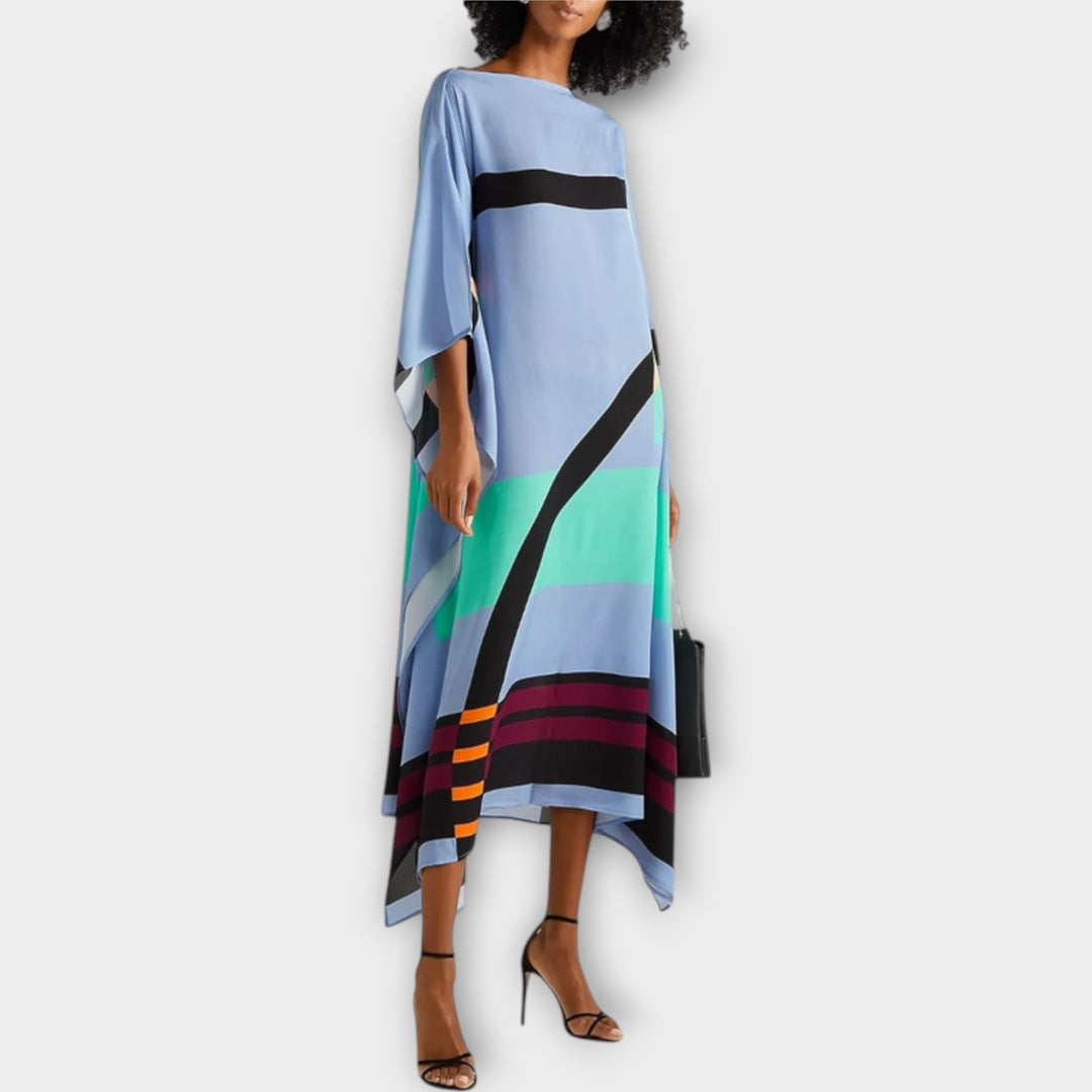 Anke - Locker geschnittener geometrischer Kaftan