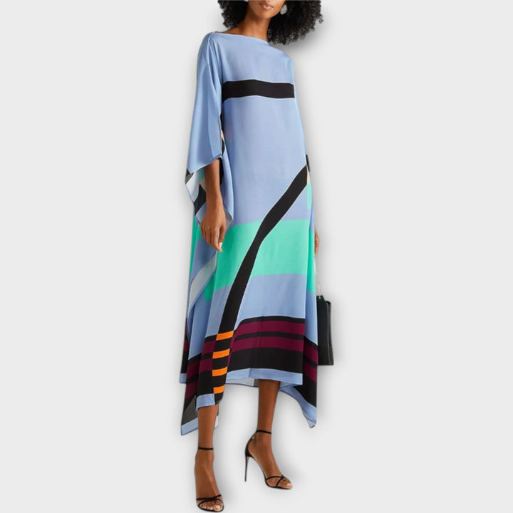 Anke - Locker geschnittener geometrischer Kaftan