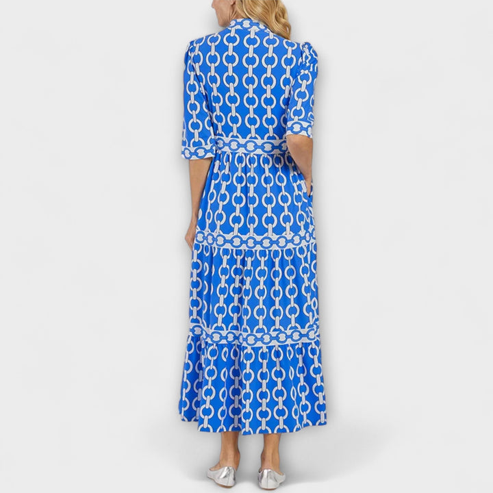 Melitta - Midi-Kleid mit Kettenmuster