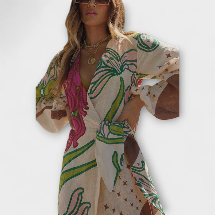 Margot - Bindetunika Maxikleid