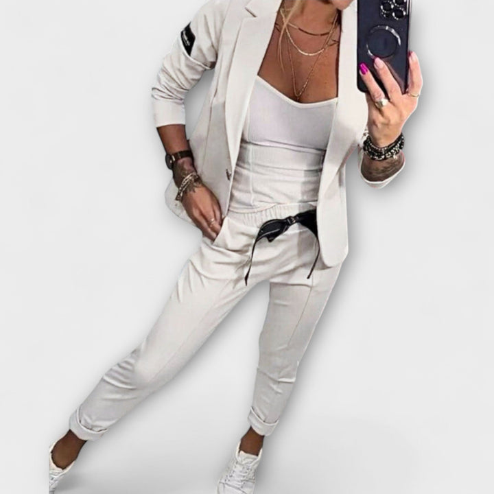 Katharina - Koordiniertes Set aus Top, Jacke und Hose