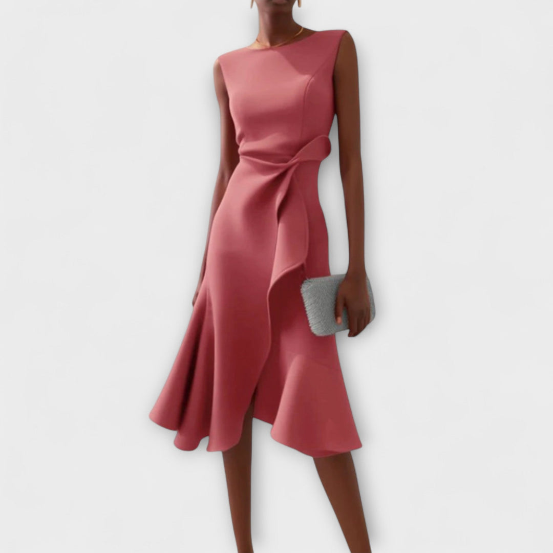 Sarah – Draped Asym Midi