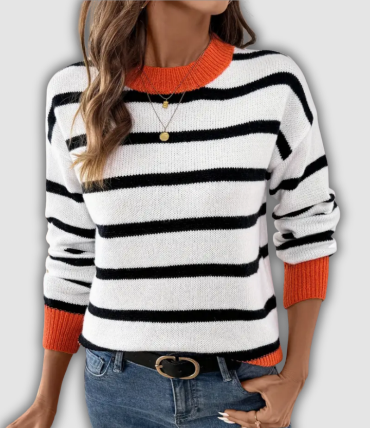 Friderike - Eleganter Rundhals-Pullover