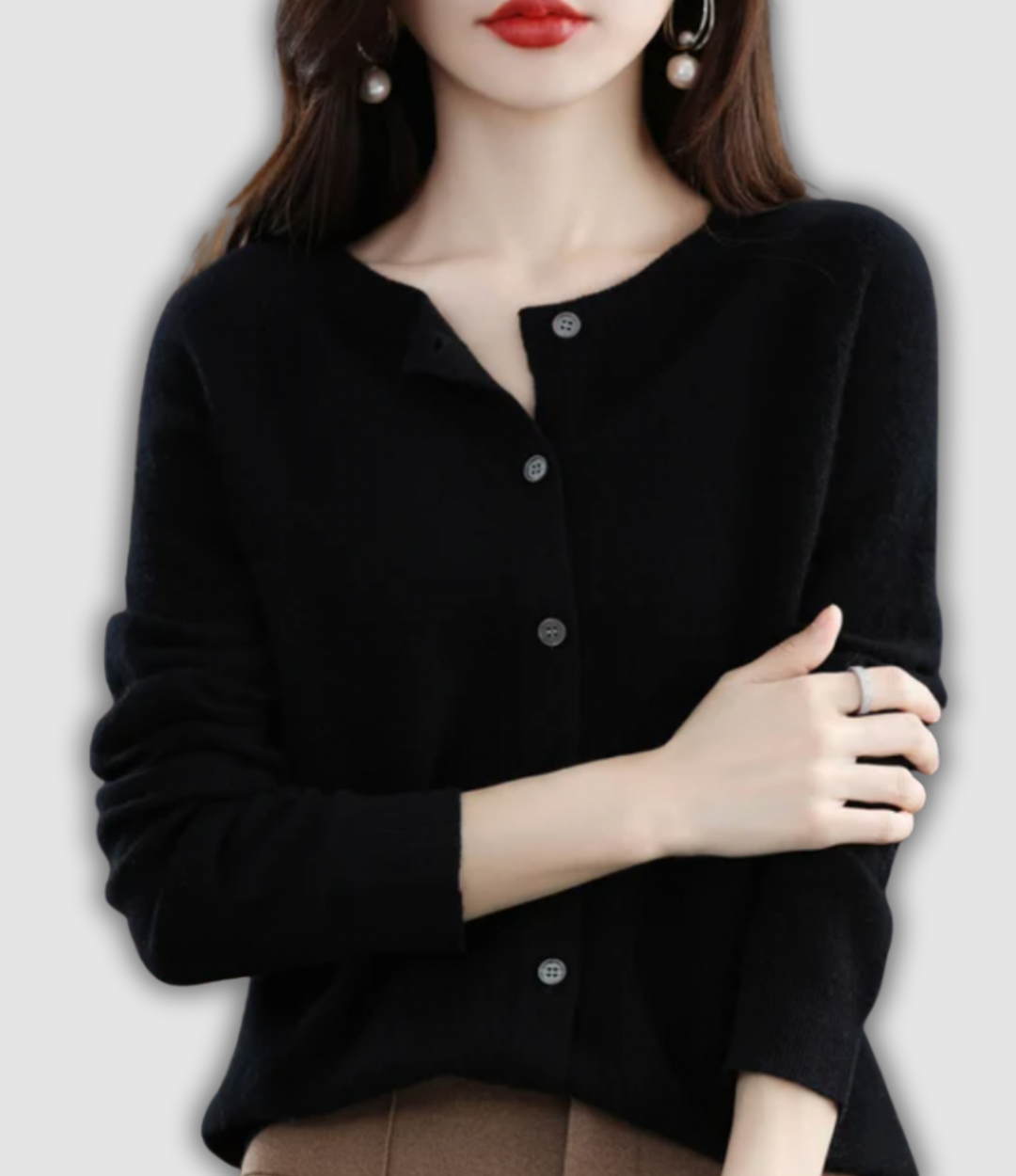 Wilfriede - Klassische Strickjacke
