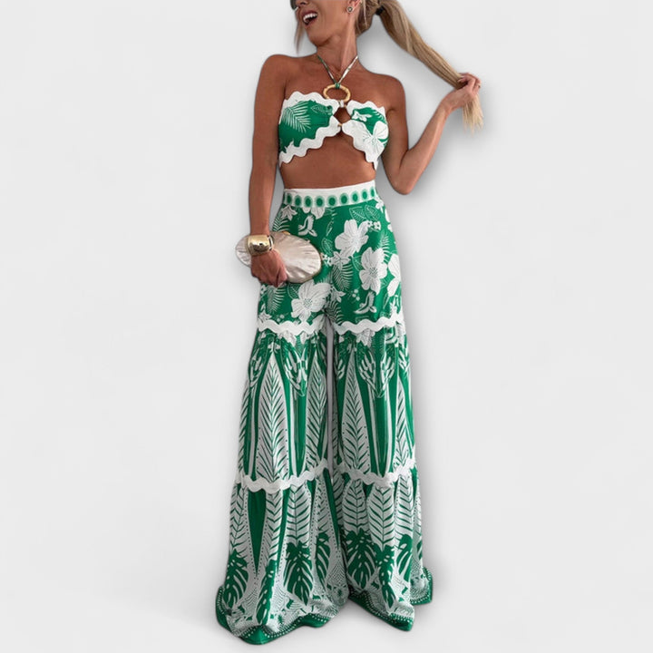 Amelie - Cassie Ric Rac Trim Halter Ring Set