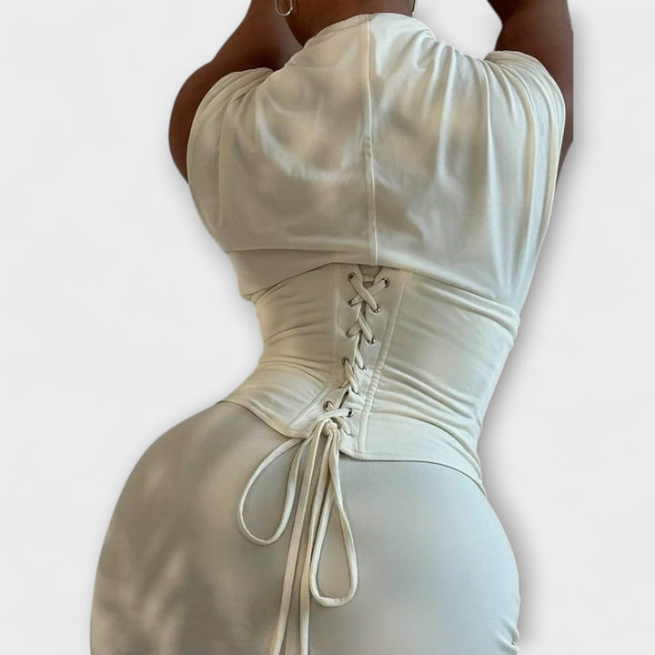 Heidi - Strapless Korsett Maxikleid