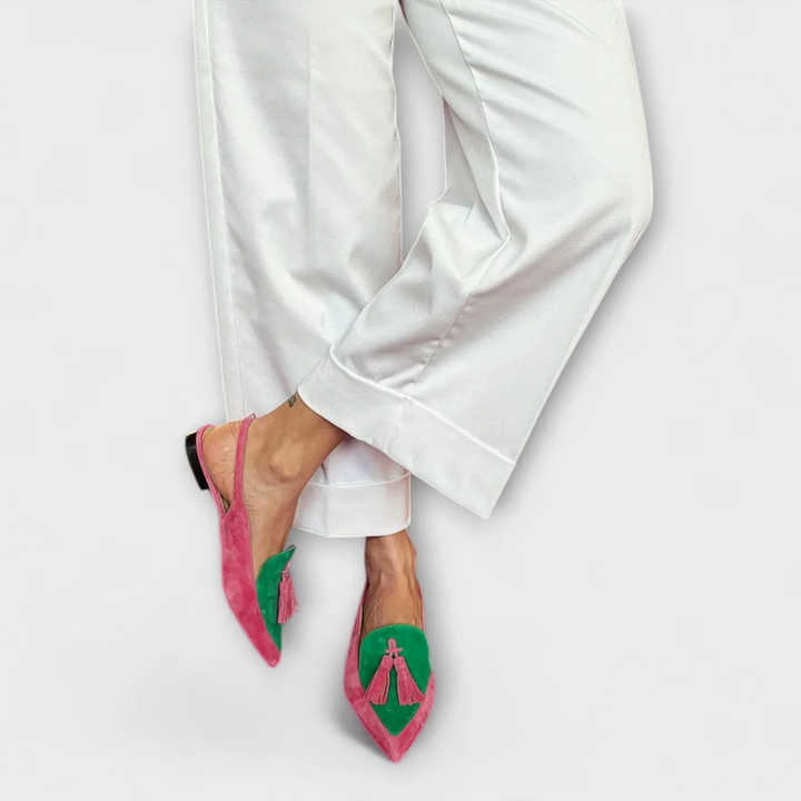 Anna - Bunte spitze Loafer
