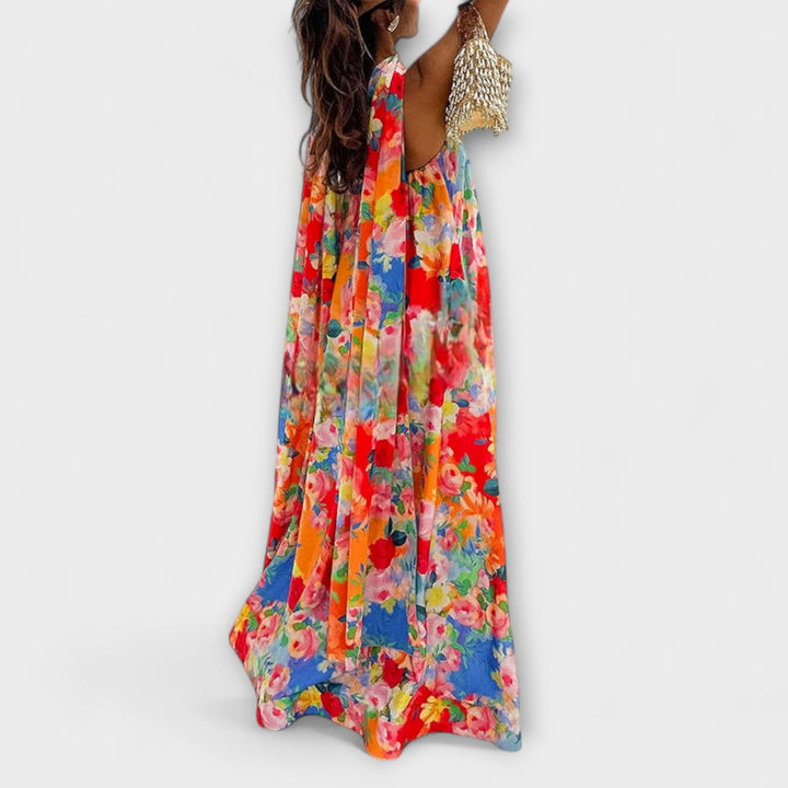 Selma - Off-Shoulder Floral Maxi-Kleid