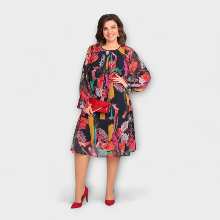 Hermine - Elegantes Plus-Size-Kleid für ultimativen Komfort