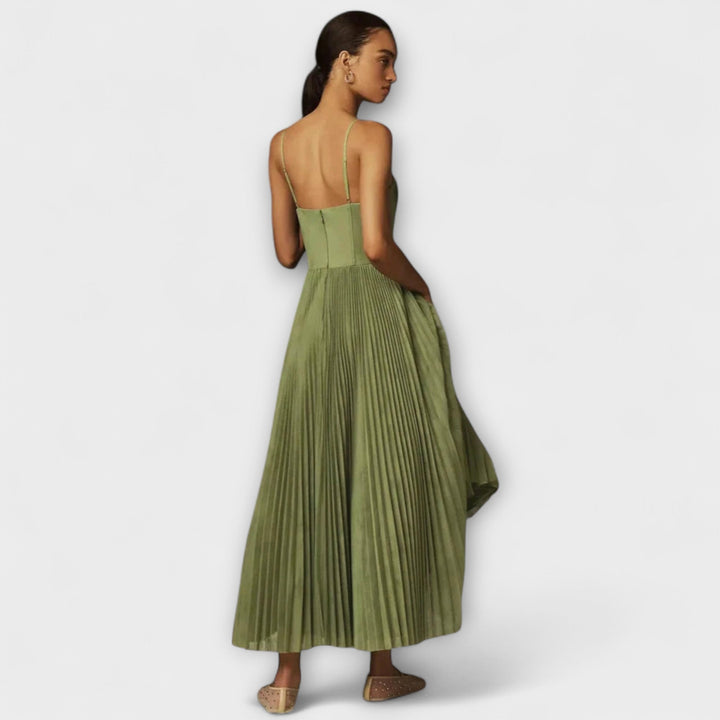 Mathilda - Faltenrock Midi Kleid aus Tüll mit Bustier-Design