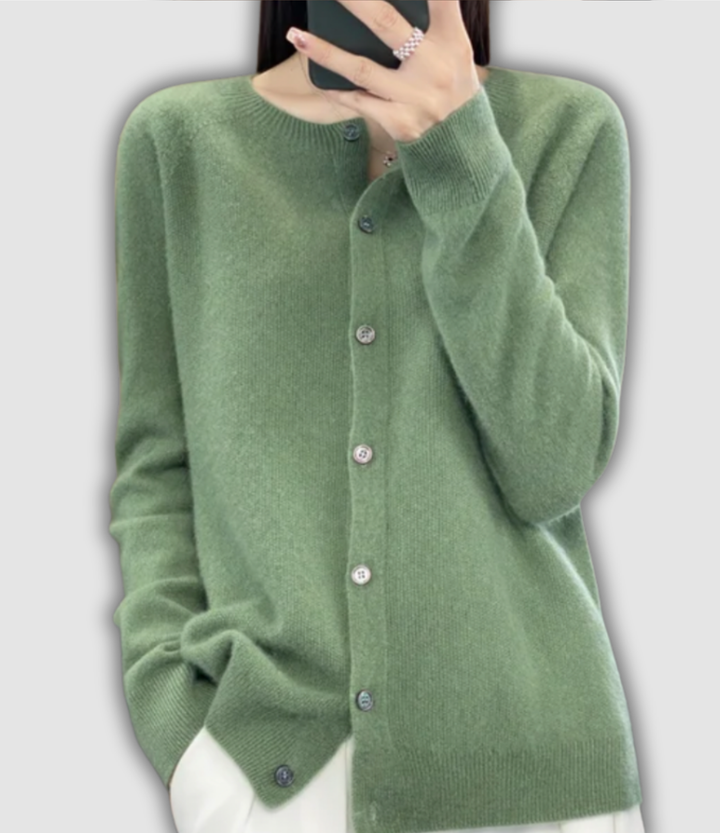 Wilfriede - Klassische Strickjacke