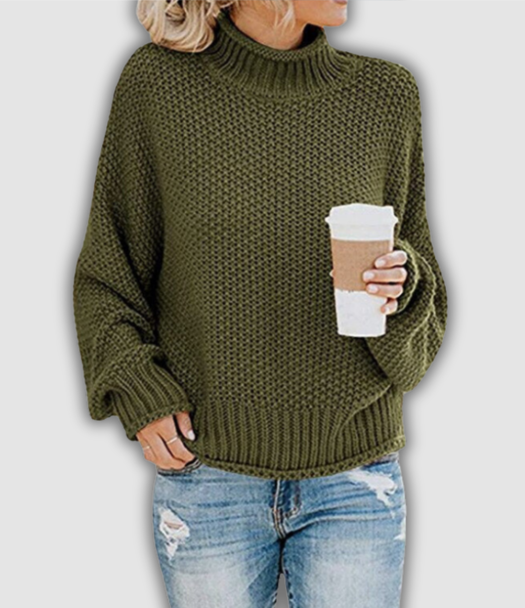 Marlis - Pullover mit Stehkragen