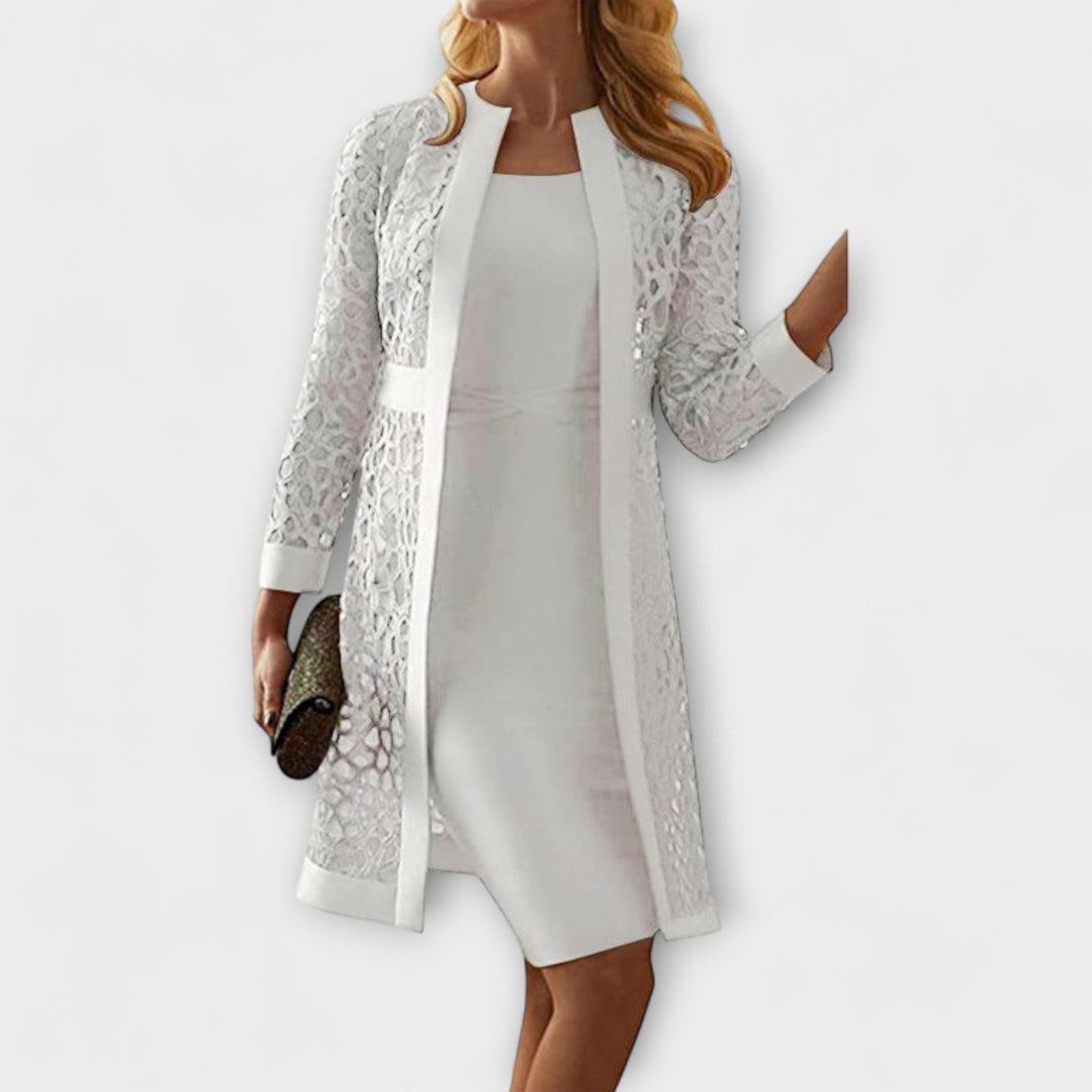 Luzia - Elegantes Zweiteiliges Spitzenkleid