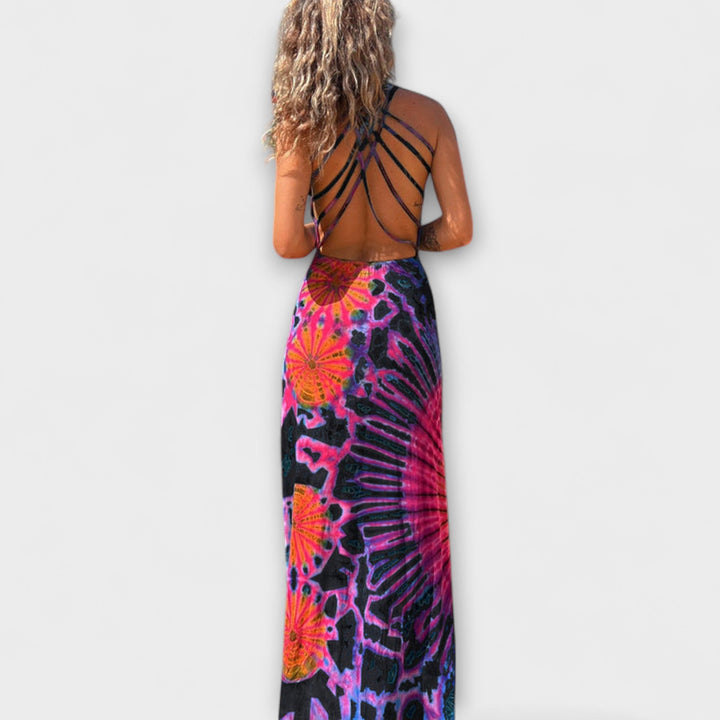 Elisabeth - La Bamba Tie-Dye Print Maxikleid