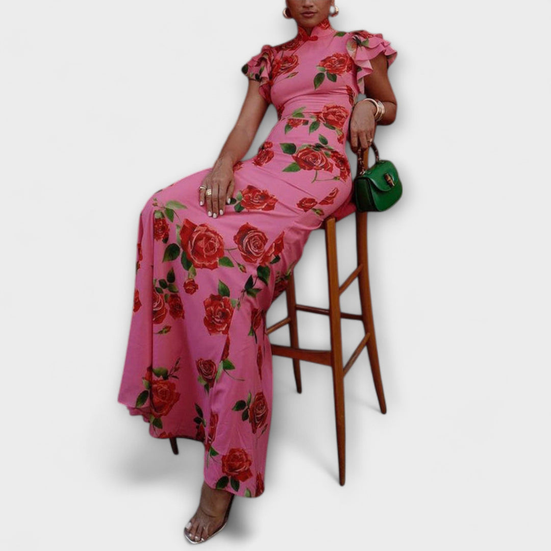 Alina - Maxikleid mit floralem Druck