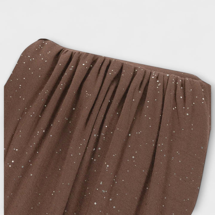 Brigitta - Maxikleid mit tiefem V-Ausschnitt