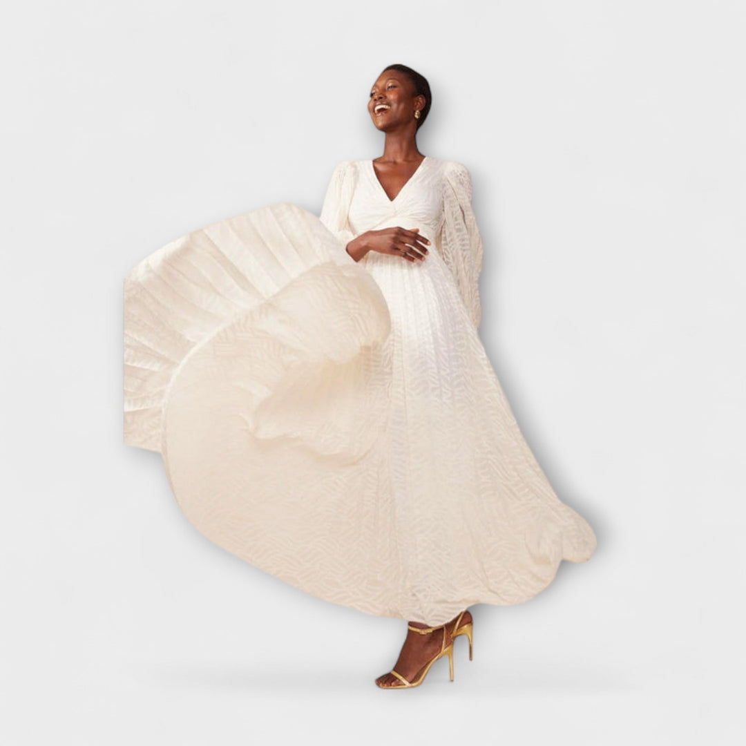 Larissa - Creme Maxi-Kleid von Allegory