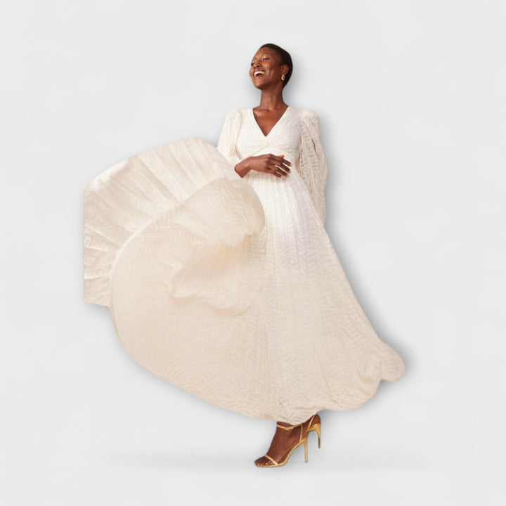 Larissa - Creme Maxi-Kleid von Allegory