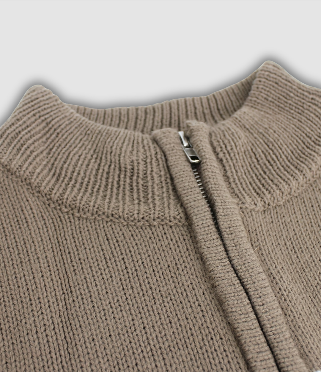 Zenobia - Gestreifter Pullover mit Reißverschluss