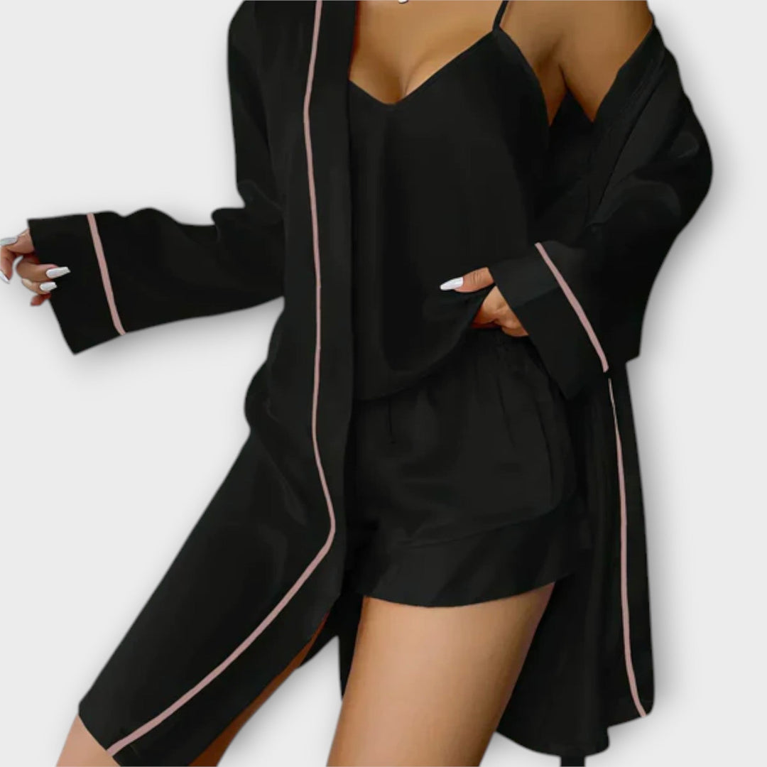 Paulina – Bequemes 3-teiliges Pyjama-Set