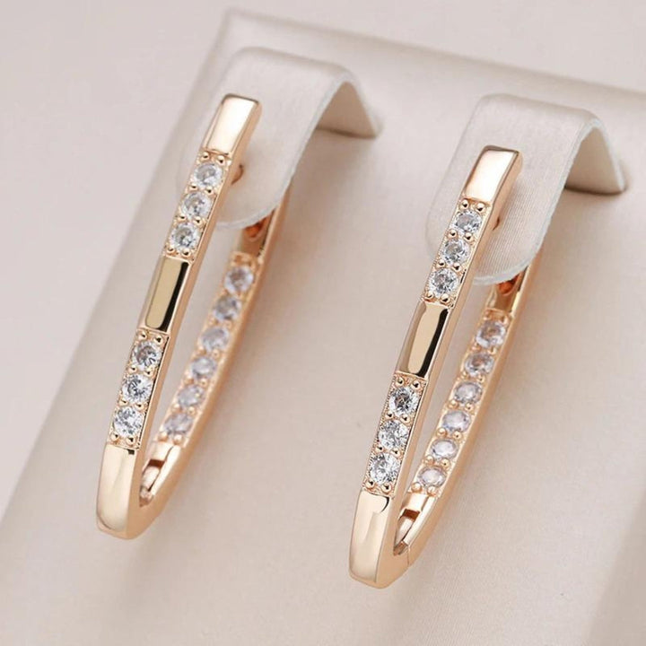 Ilse  - Elegante Ohrringe in Zirkonia-Optik in Gold