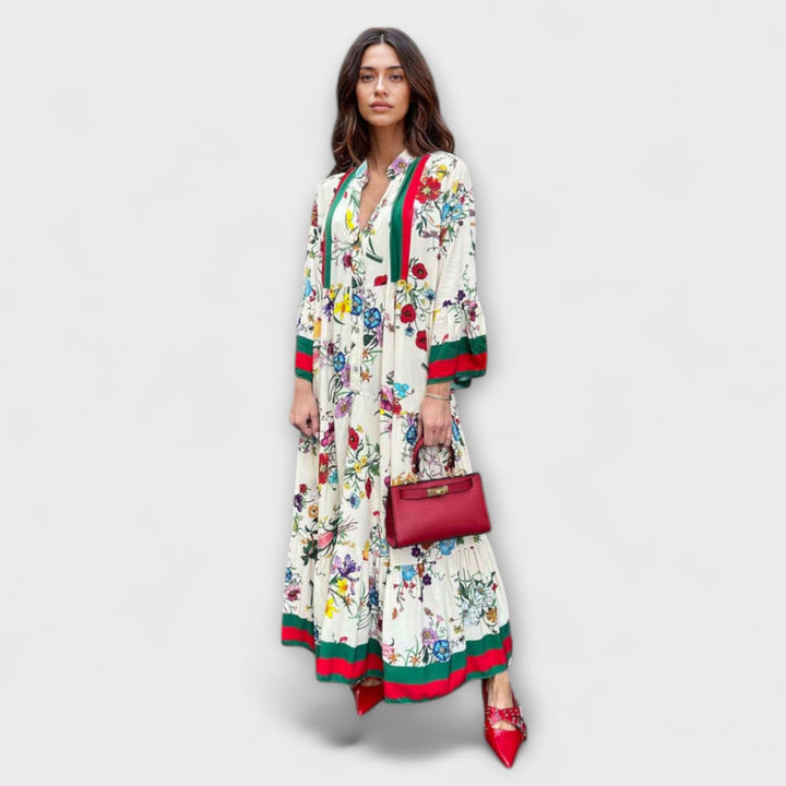 Sybille - Maxikleid mit floralen Druck