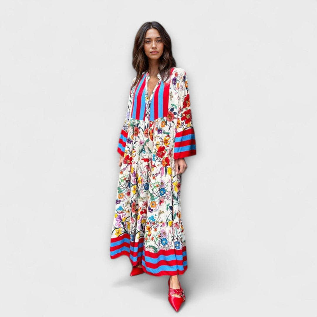 Sybille - Maxikleid mit floralen Druck