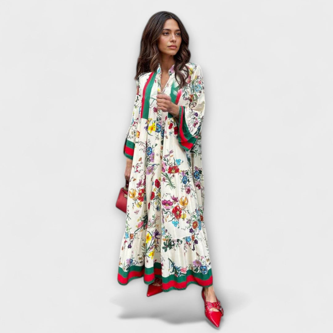 Sybille - Maxikleid mit floralen Druck