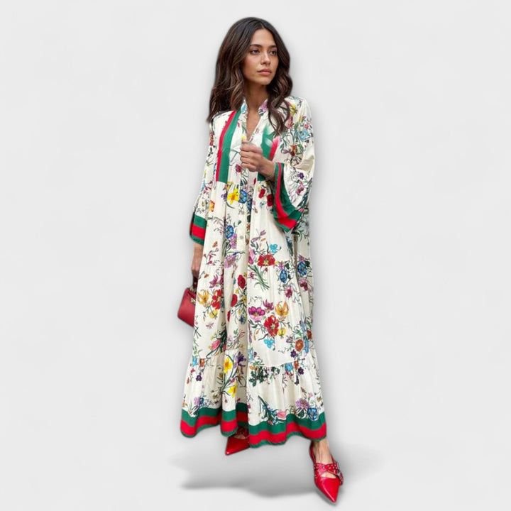 Sybille - Maxikleid mit floralen Druck