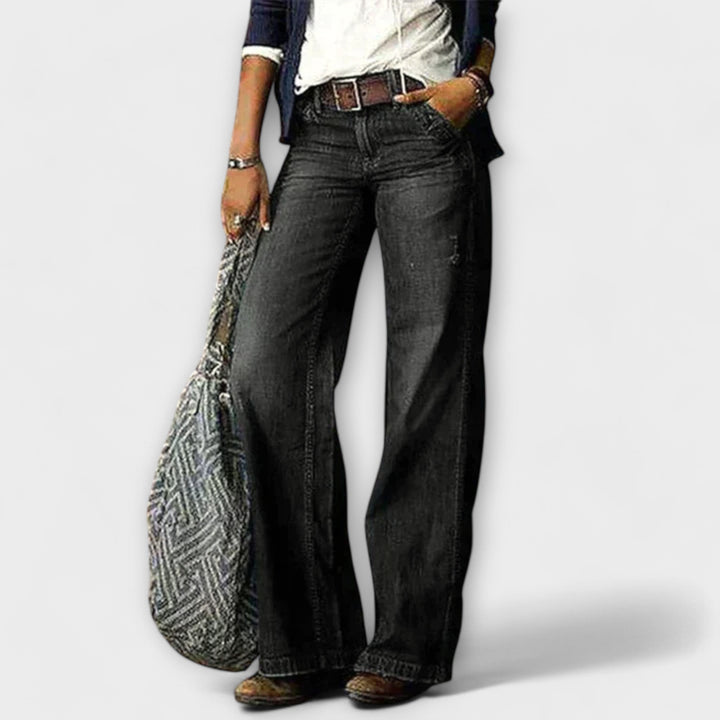 Hedi - Denim-Hose mit weitem Bein
