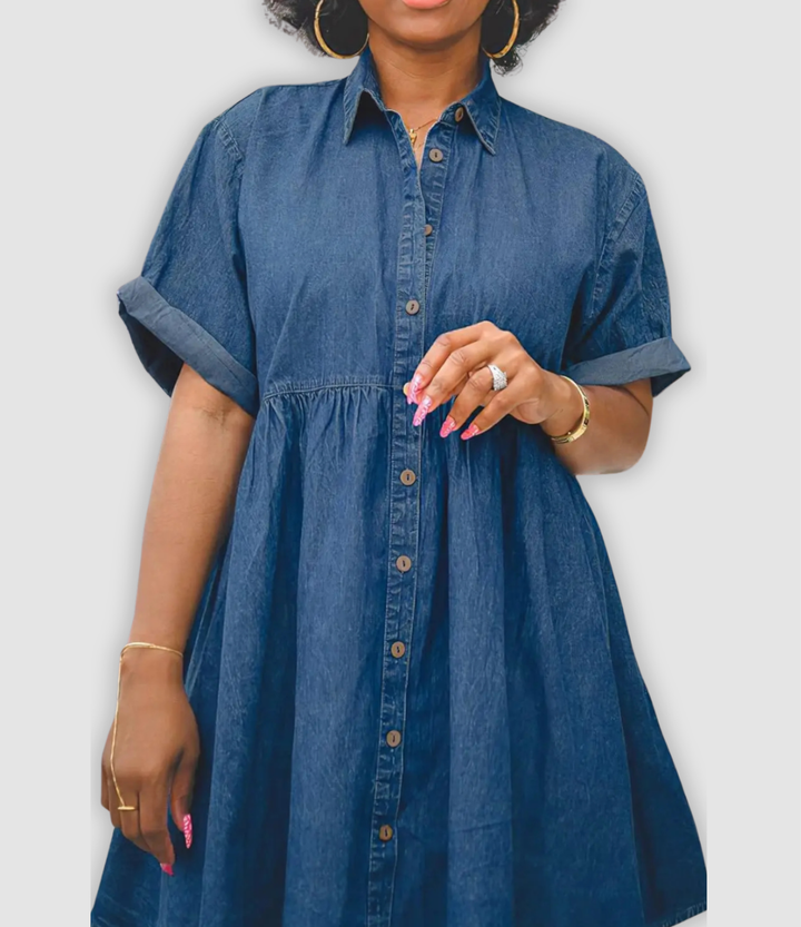 Grace - Stilvolles Jeanskleid