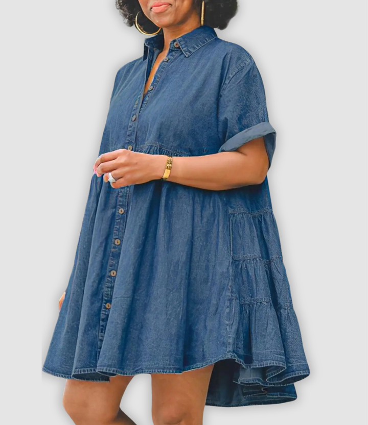 Grace - Stilvolles Jeanskleid