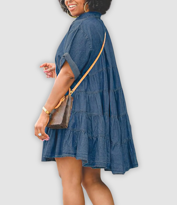 Grace - Stilvolles Jeanskleid
