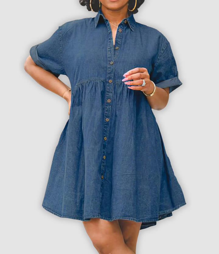 Grace - Stilvolles Jeanskleid