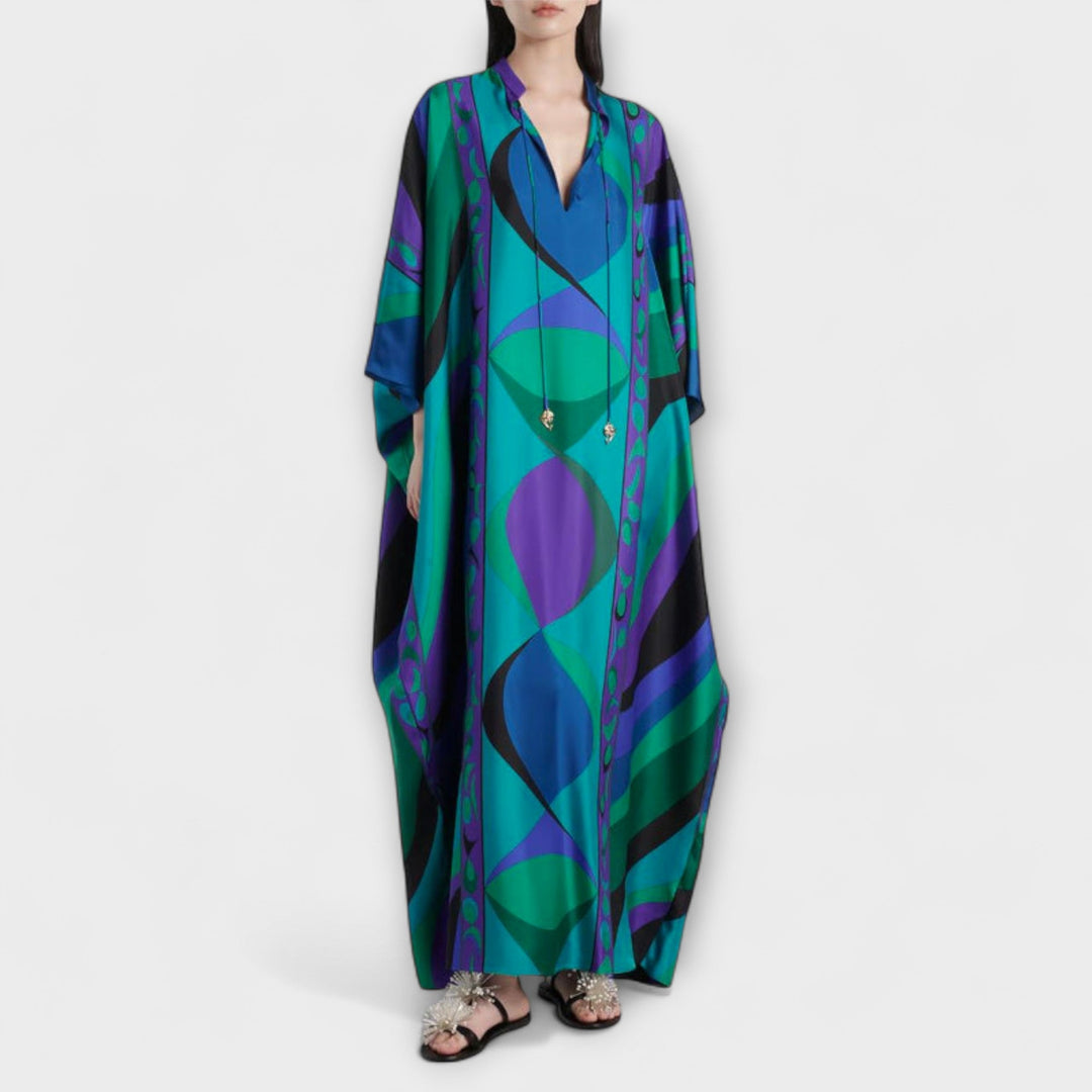 Isabella - Lebendiger Psychedelischer Kaftan