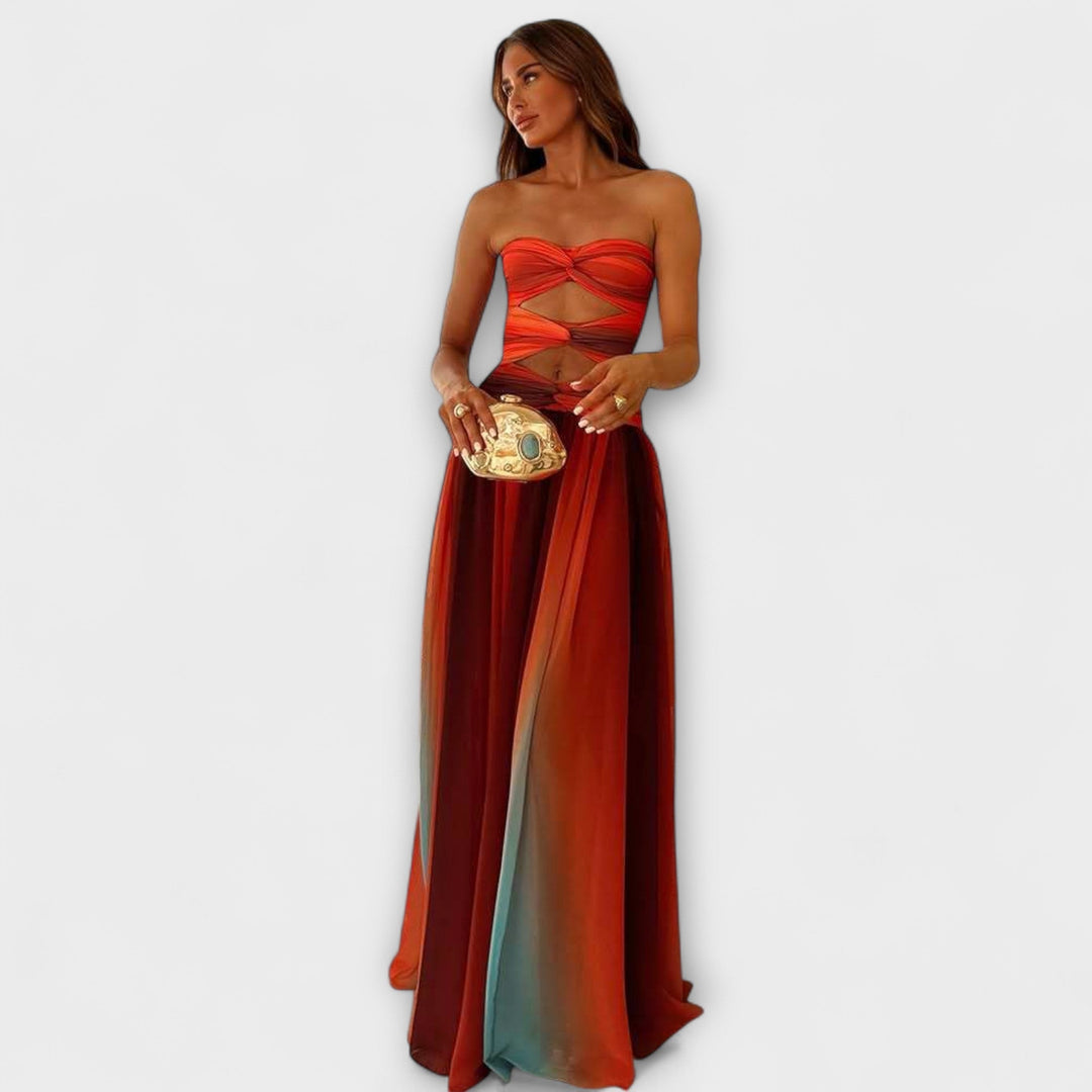 Ursula - Trägerloses Maxikleid