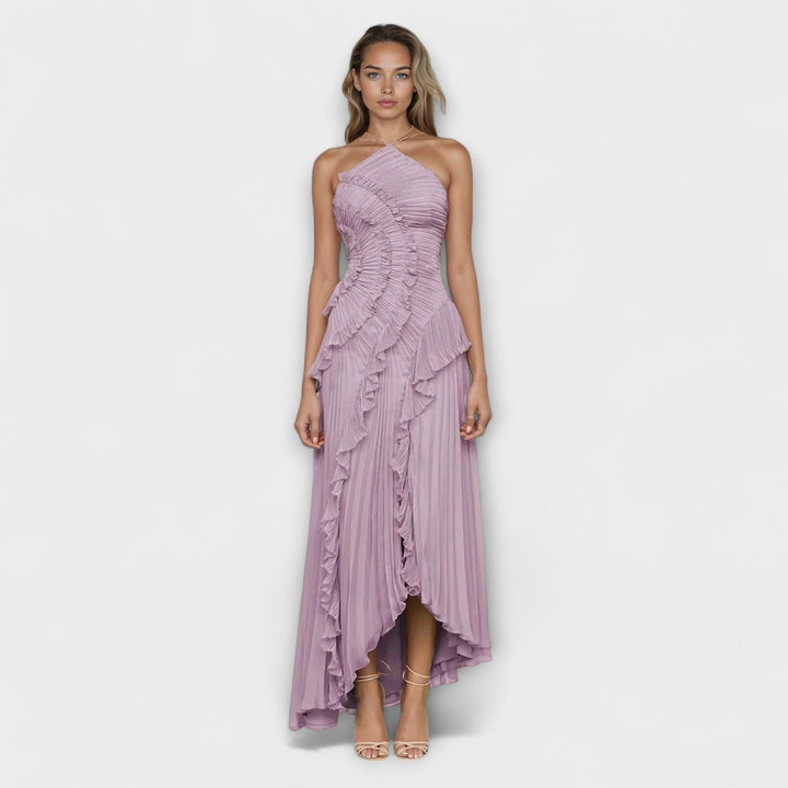 Wiltrud - Elegantes ärmelloses langes Kleid
