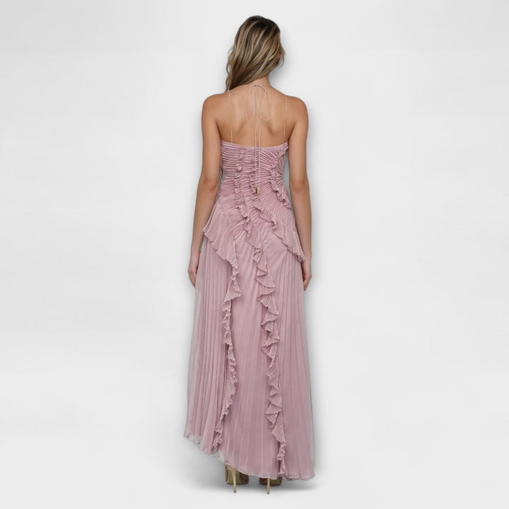 Wiltrud - Elegantes ärmelloses langes Kleid