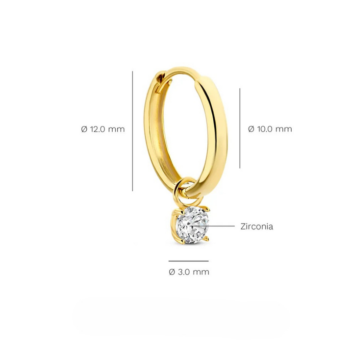 Ilse  - Larmes de Lune Stone Style Creolen
