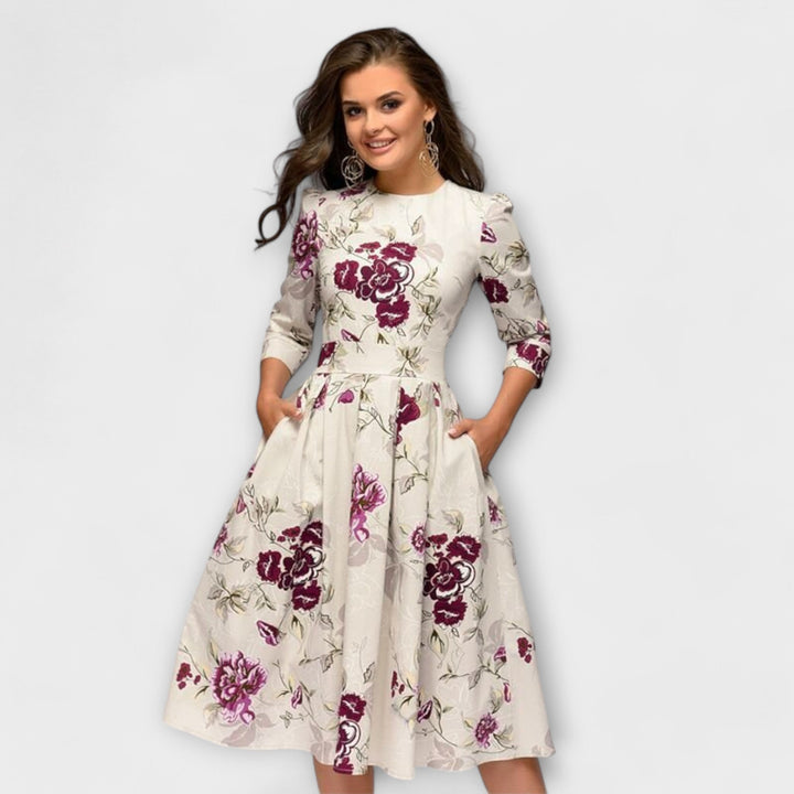 Xenia - Elegantes knielanges Kleid