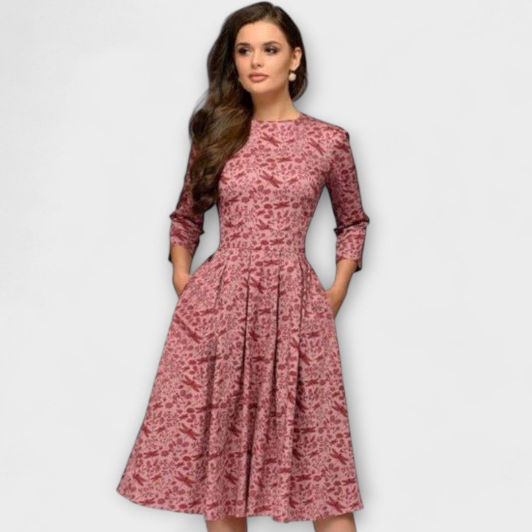 Xenia - Elegantes knielanges Kleid