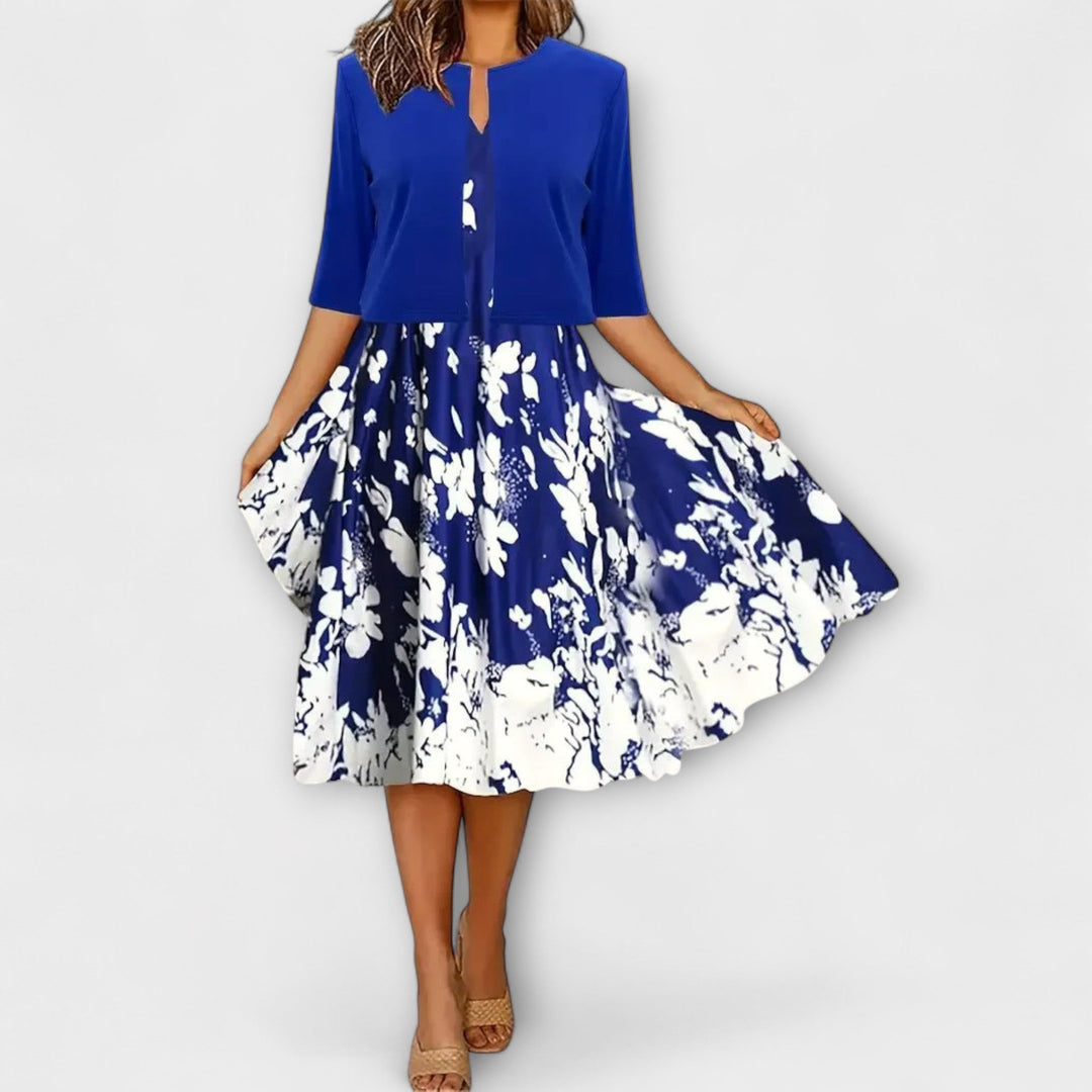 Miriam - Damen Midi Kleid mit Blazer