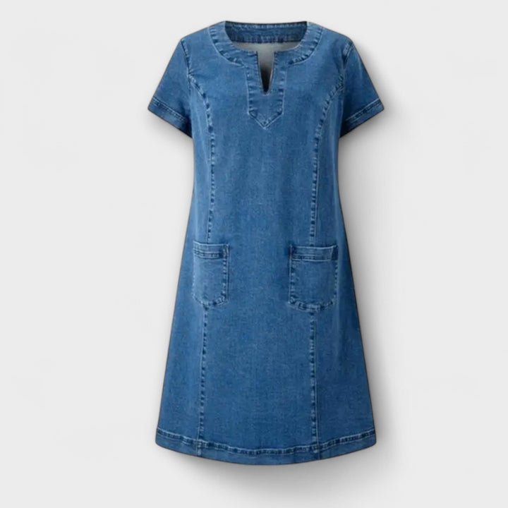 Neele - Weiches Denim Kleid