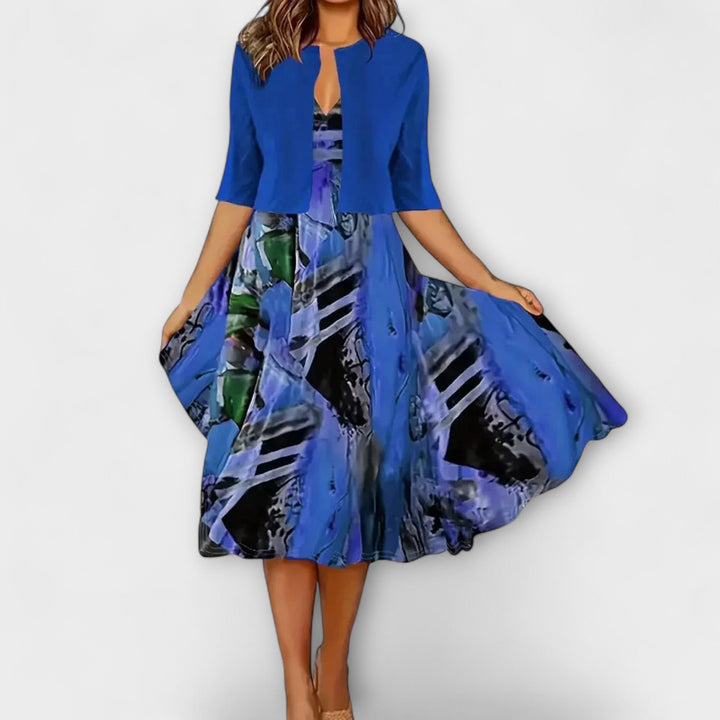 Miriam - Damen Midi Kleid mit Blazer