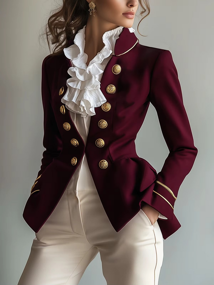 Elke - Die Retro Britische Preppy Jacke